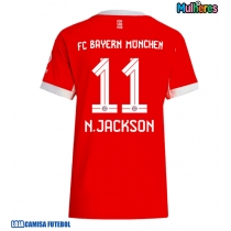 Camisa de Futebol Bayern Munich Nicolas Jackson #11 Equipamento Principal Mulheres 2025-26 Manga Curta